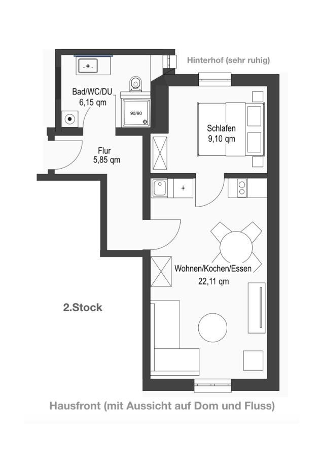 Ferienwohnung Dom- U. Regnitzblick Bamberg Luaran gambar